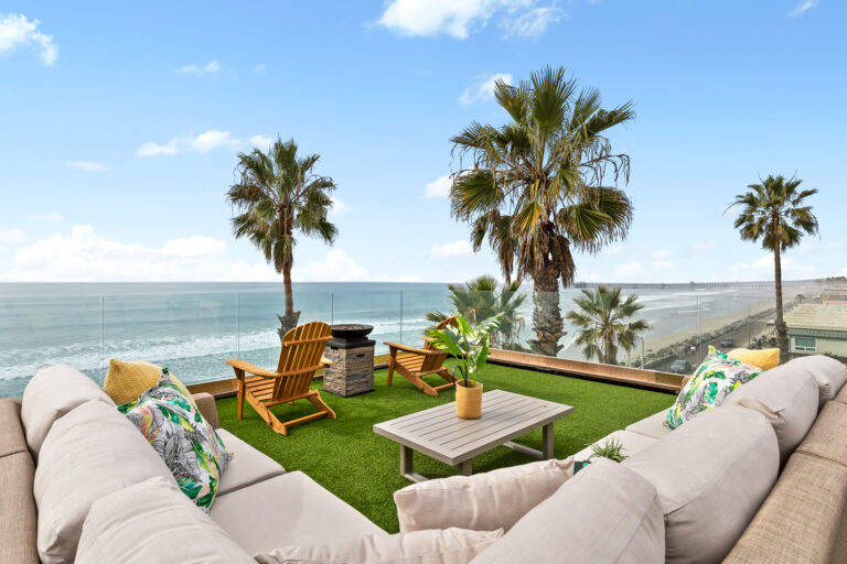 A beachfront rooftop oasis