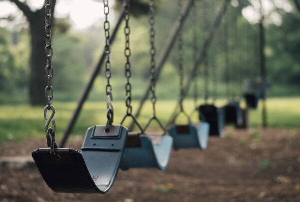 Photo of swings in a playground
